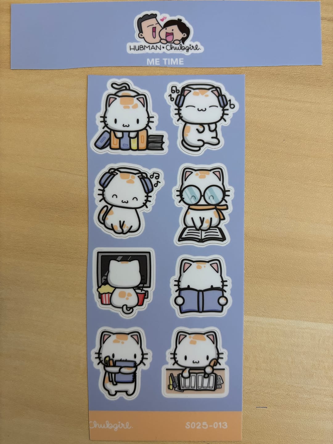 Customer photo review of Sticker Sheet - Me Time