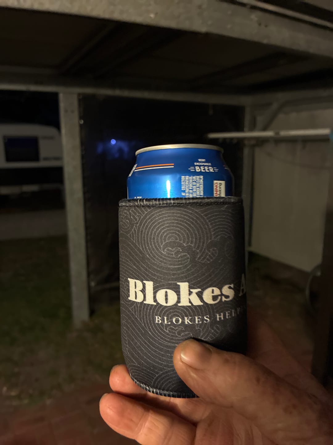 Customer photo review of Logo Stubby Cooler