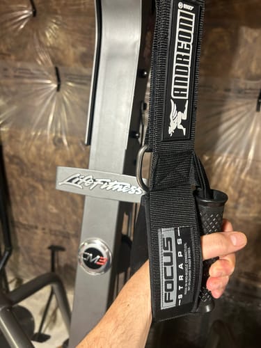 Customer photo review of ANDREONI FOCUS STRAPS (TM)  - The cable attachment that won't crush your finger bones.