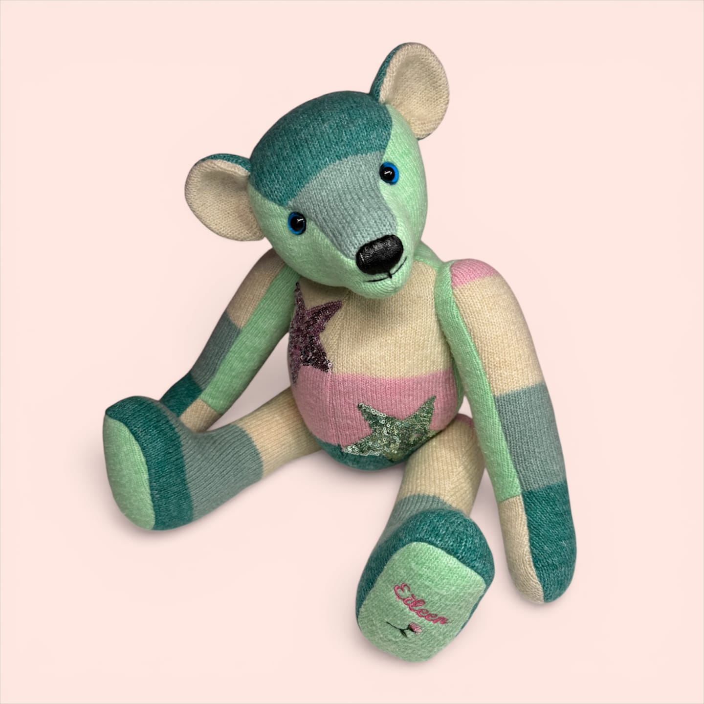 Customer photo review of Memory Bear PDF Pattern  Approx 25cm Seated