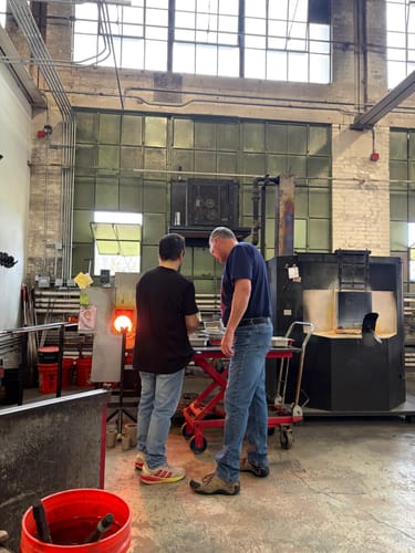 Customer photo review of Classic 1 Hour Glassblowing Class