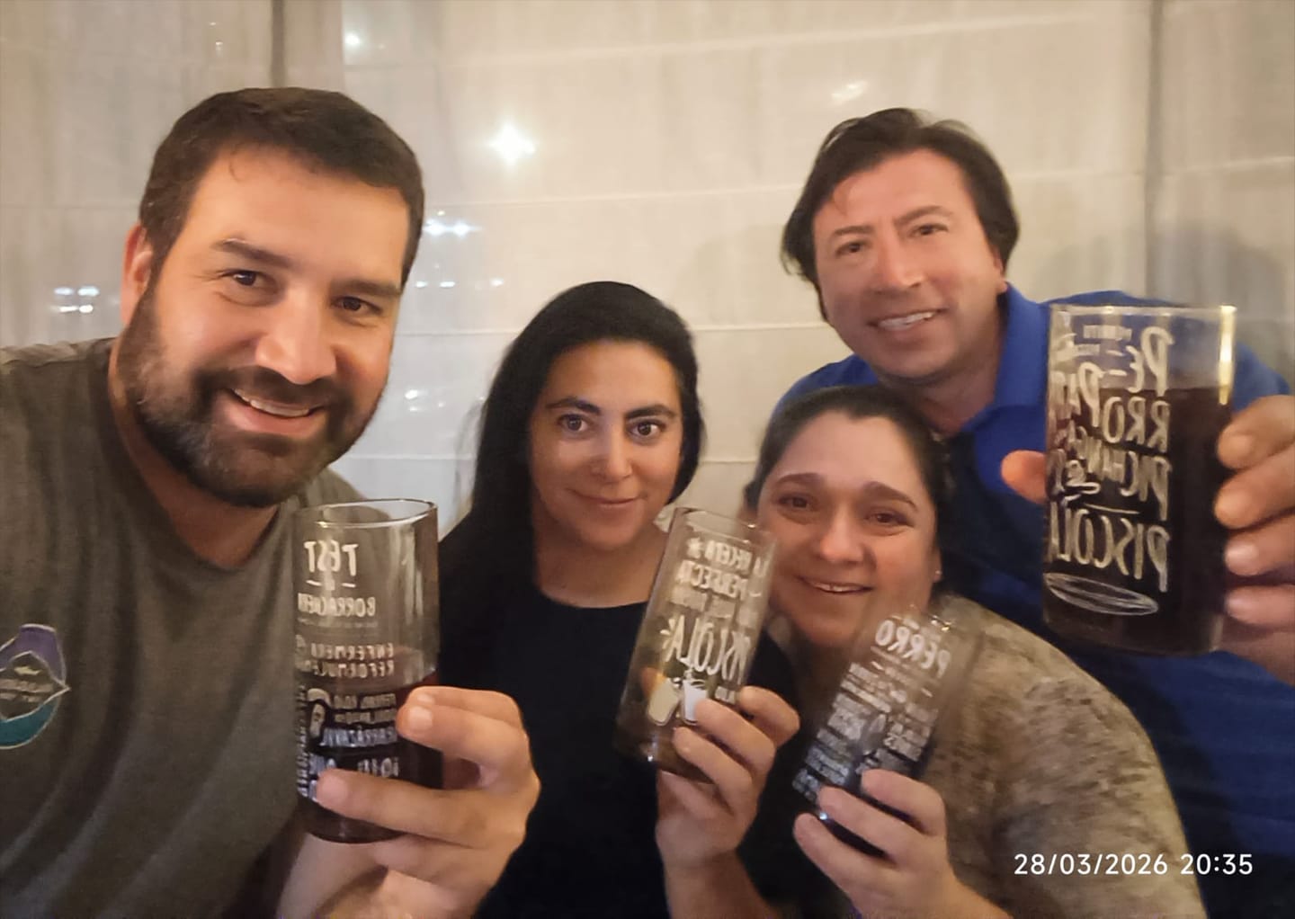 Customer photo review of Piscoleros  - Juego de 6 Vasos - 500 ml