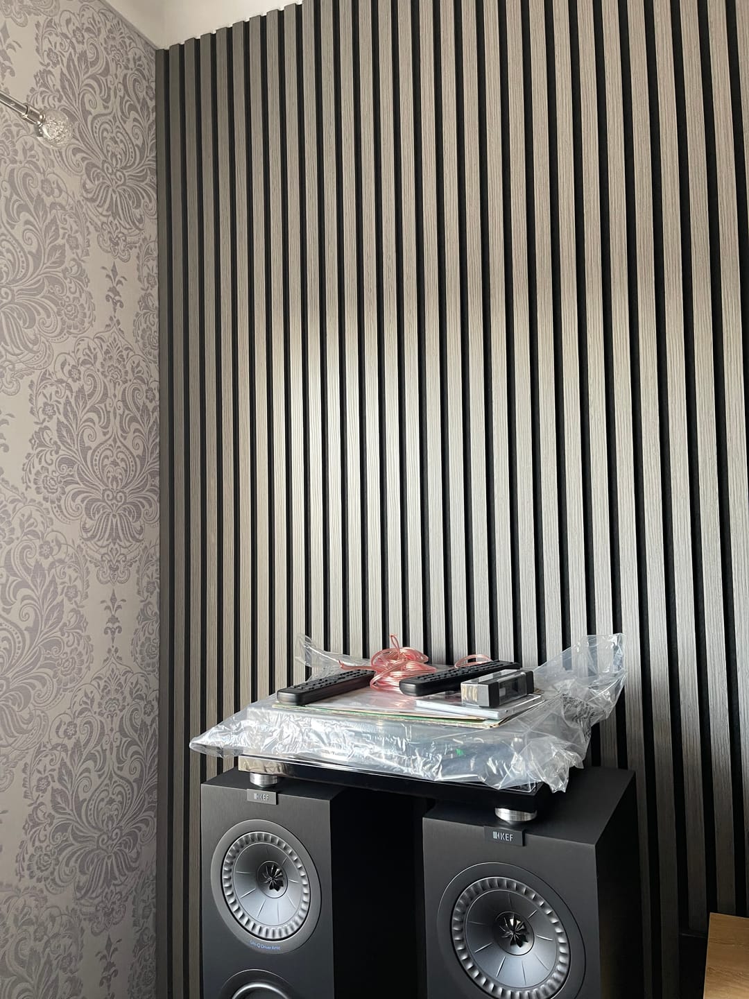 Customer photo review of Premium Acoustic Wall Panels - Light Grey