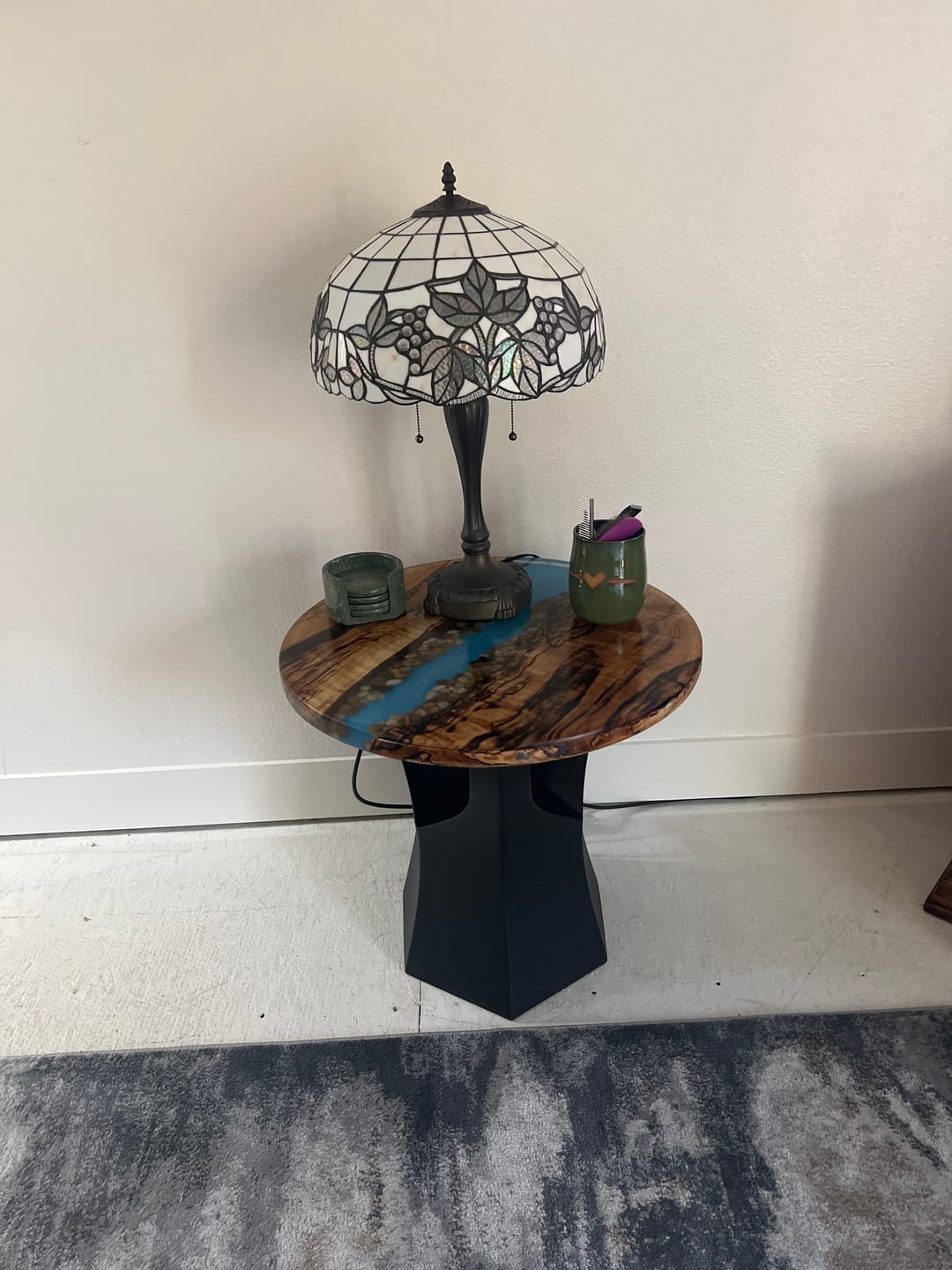 Customer photo review of End Table Legs 216 Namu Metal Modern Design