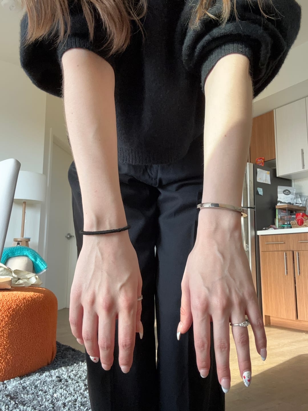Customer photo review of Hair-tie Hider Cuff Bracelet