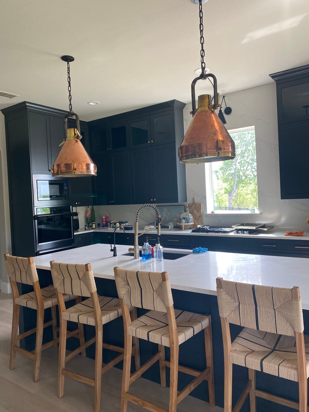 Customer photo review of Extra Heavy Oval Steel Chandelier Chain - 300 lbs. Test