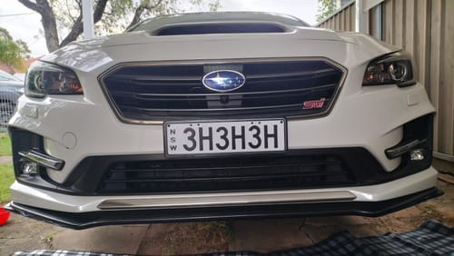 Customer photo review of STI Style Front Lip for Subaru Levorg (STI Bumper) 2015-2021