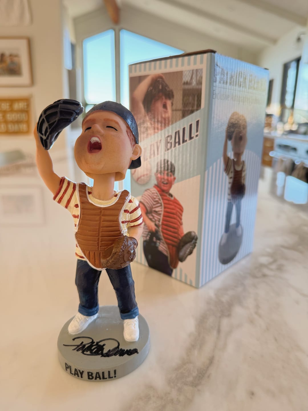 Customer photo review of Autographed Bobblehead