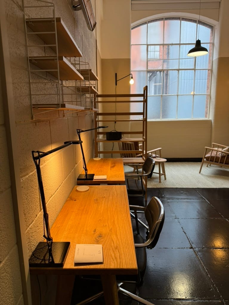 Customer photo review of Scandinavian Solid Oak Desk