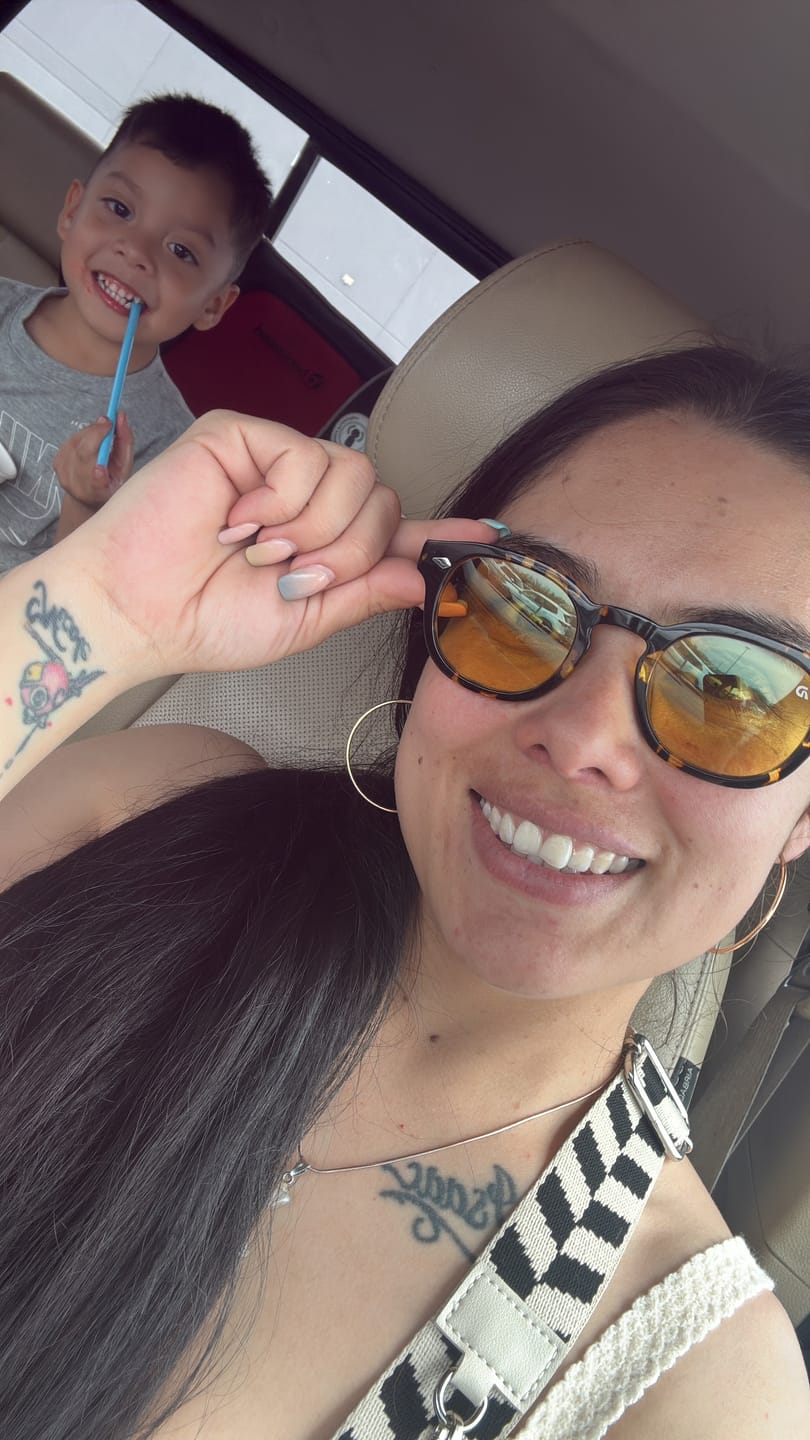 Customer photo review of Blue Light Glasses
