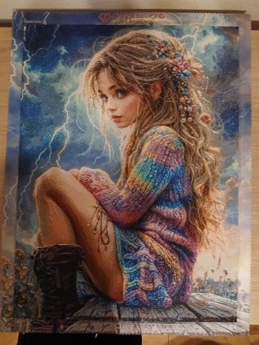 Customer photo review of 5D Diamond Painting – Sturmprinzessin
