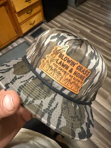 Customer photo review of Custom Leather Patch Rope Hat - Richardson 256P UMPQUA