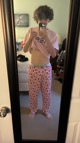 Customer photo review of Hello kitty and spider man pink 5 pcs pajama duo