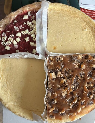 Customer photo review of OG Cheesecake Sampler