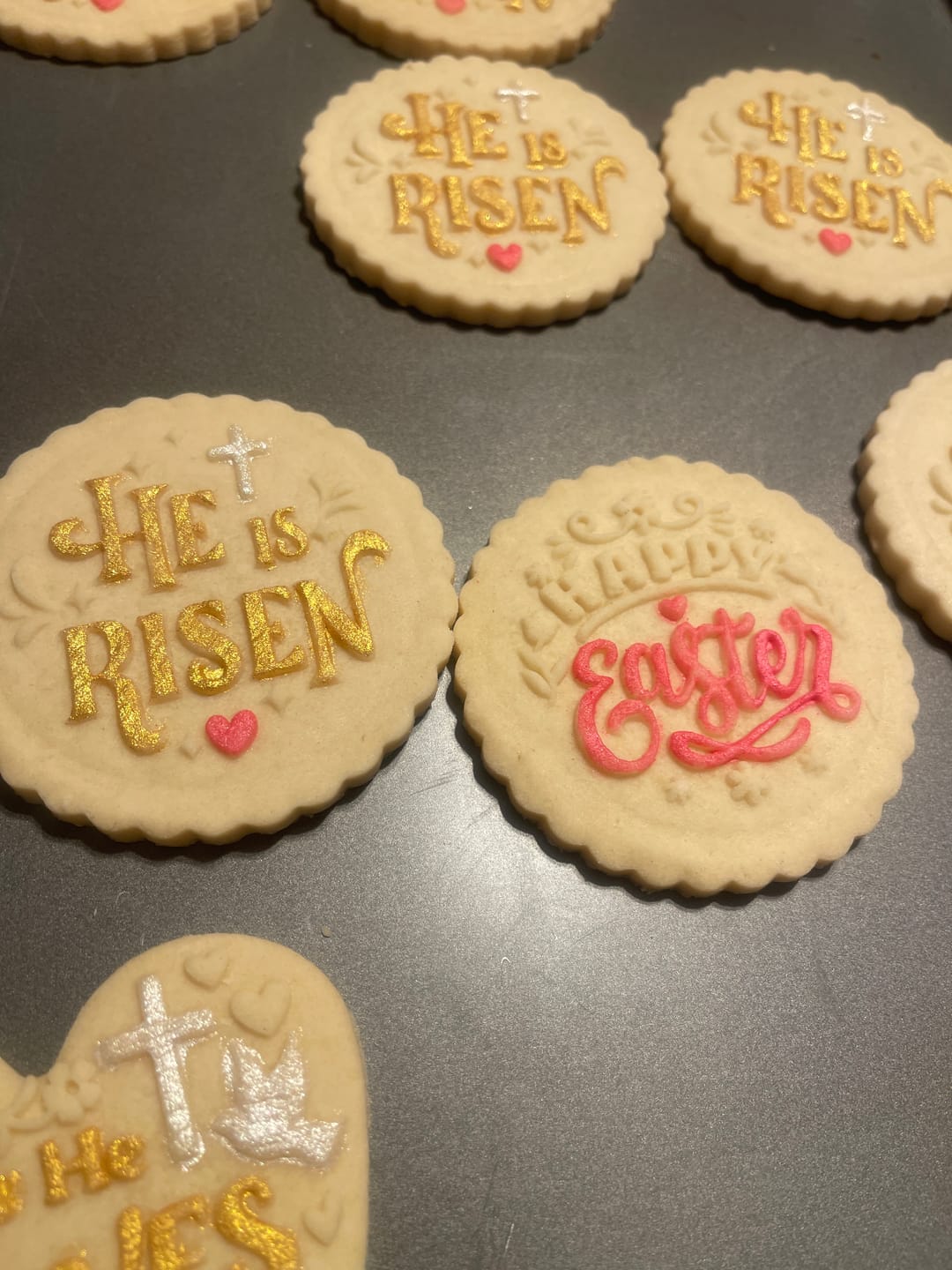 Customer photo review of Embossed Easter Cookie Stamp - Happy Easter