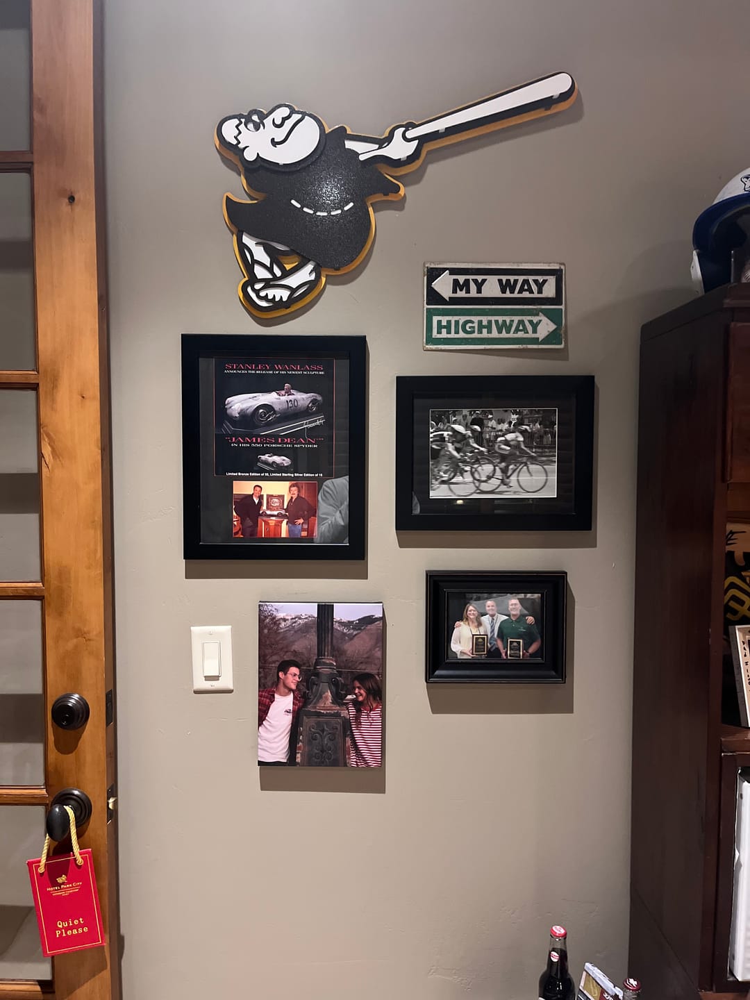 Customer photo review of San Diego Padres "Swinging Friar" 3D Vintage Metal Wall Art