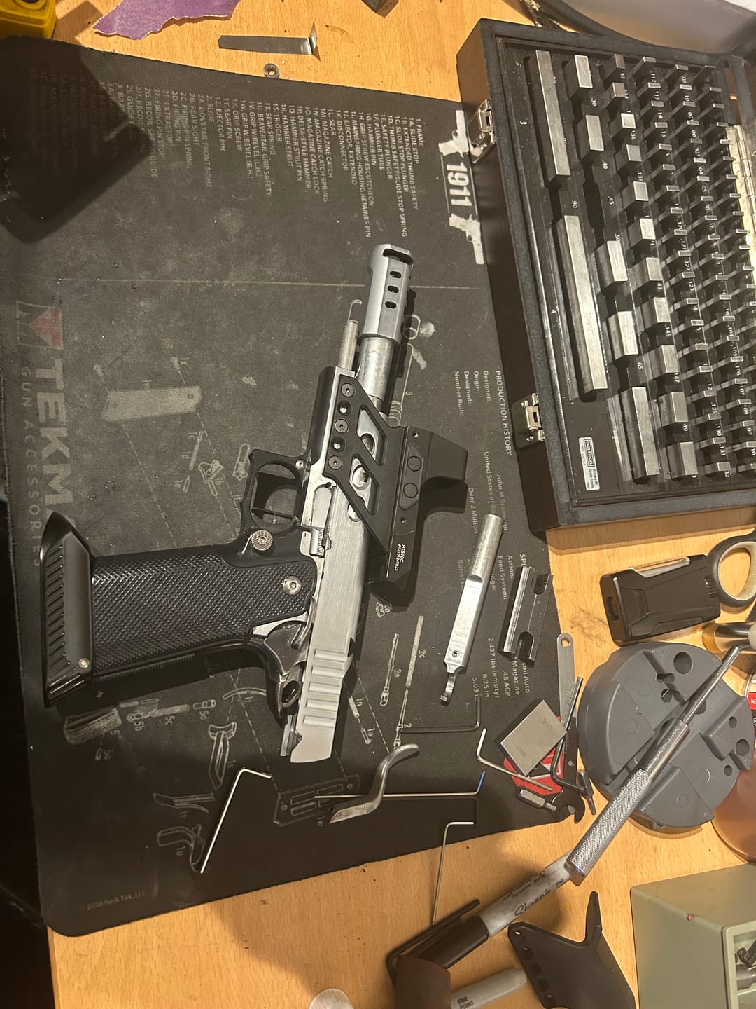 Customer photo review of STI 2011 Brass Magwell | IPSC/USPSA Open
