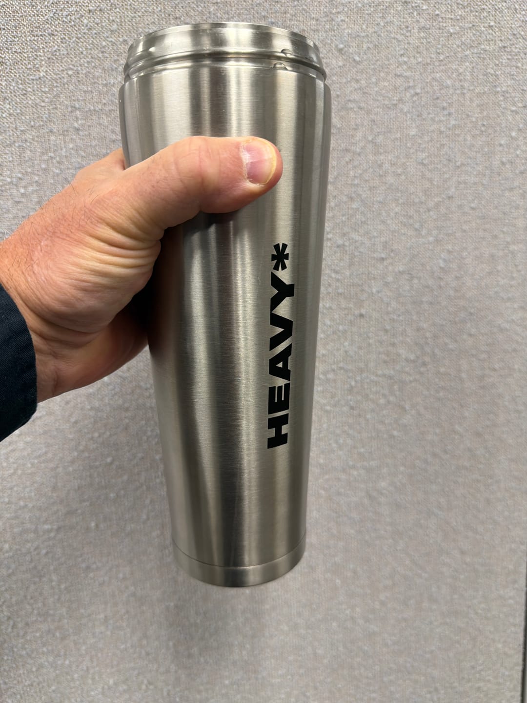 Customer photo review of 5lb HEAVY* Shaker | 25.3oz Stainless Steel Weighted Shaker