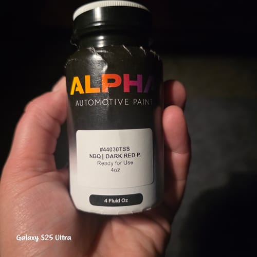 Customer photo review of NISSAN DARK RED P. NBQ | OEMatch Automotive Basecoat