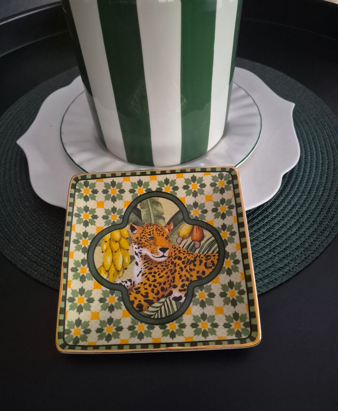 Customer photo review of Square Trinket Tray Brazilian Summer