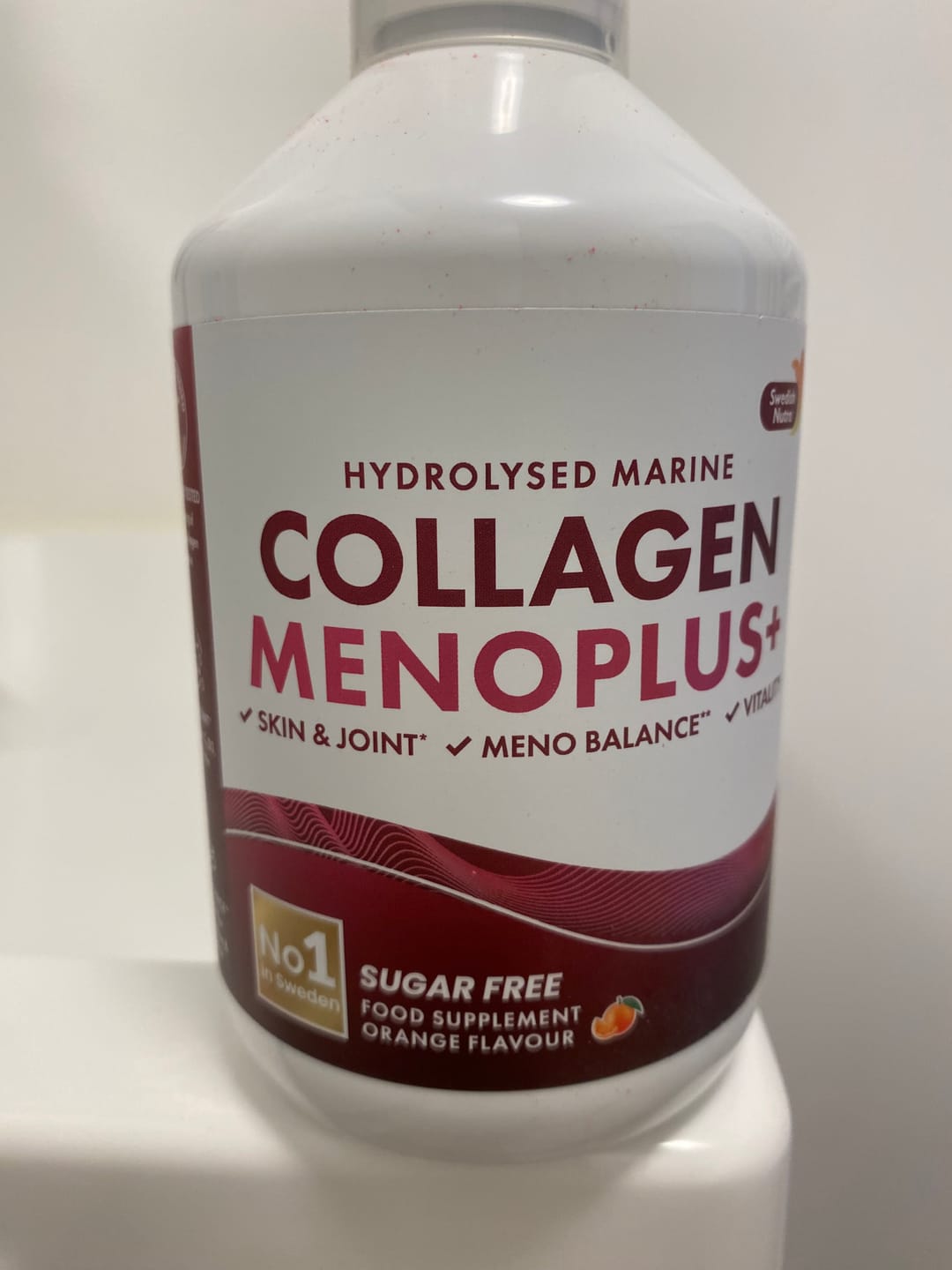 Customer photo review of Swedish Nutra - Collagen Menoplus+, skystas jūrinis kolagenas moterims menopauzės laikotarpiui, 500 ml