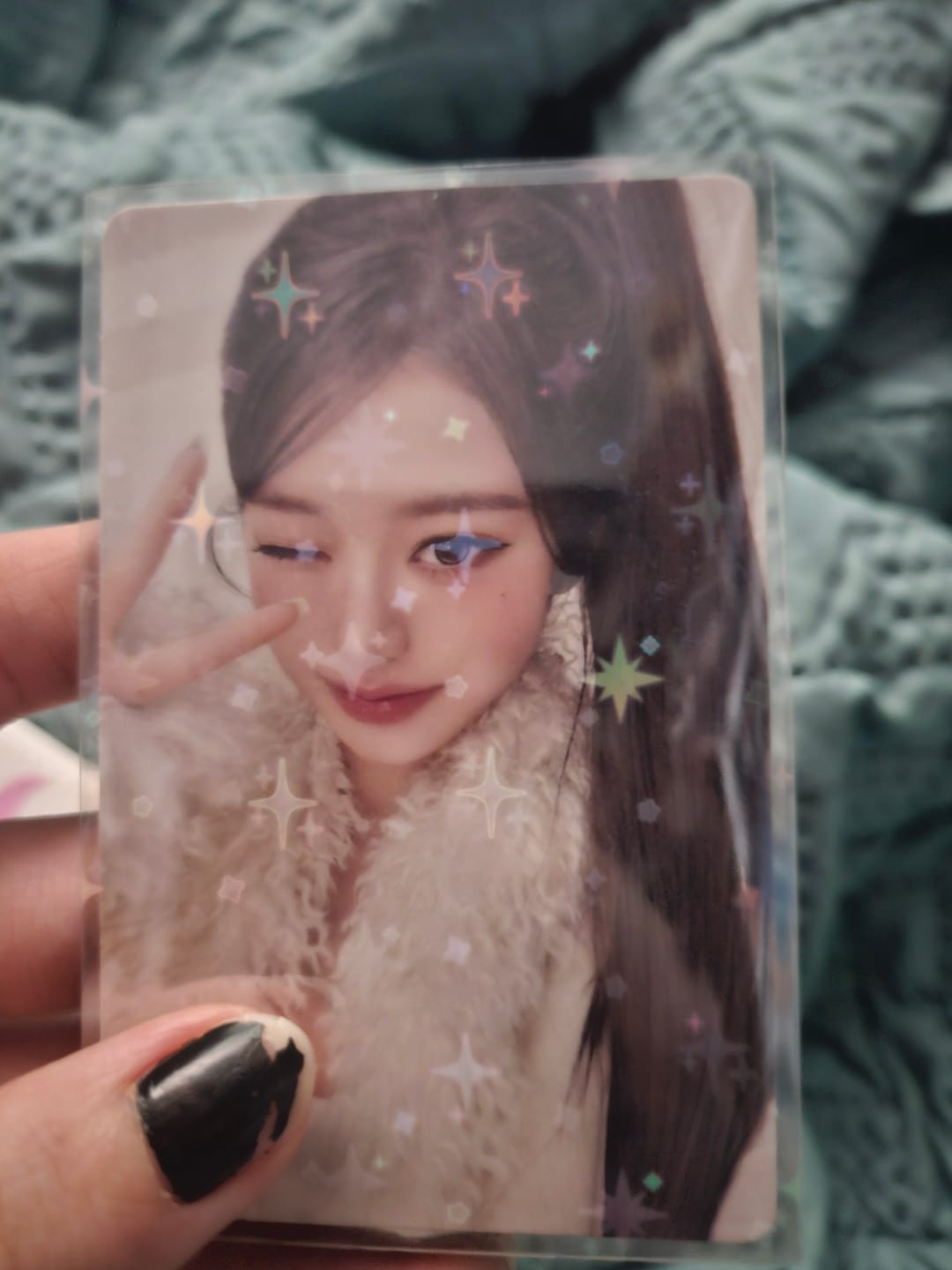 Customer photo review of MIXED PACK - PREMIUM HOLOGRAPHIC PHOTOCARD SLEEVES