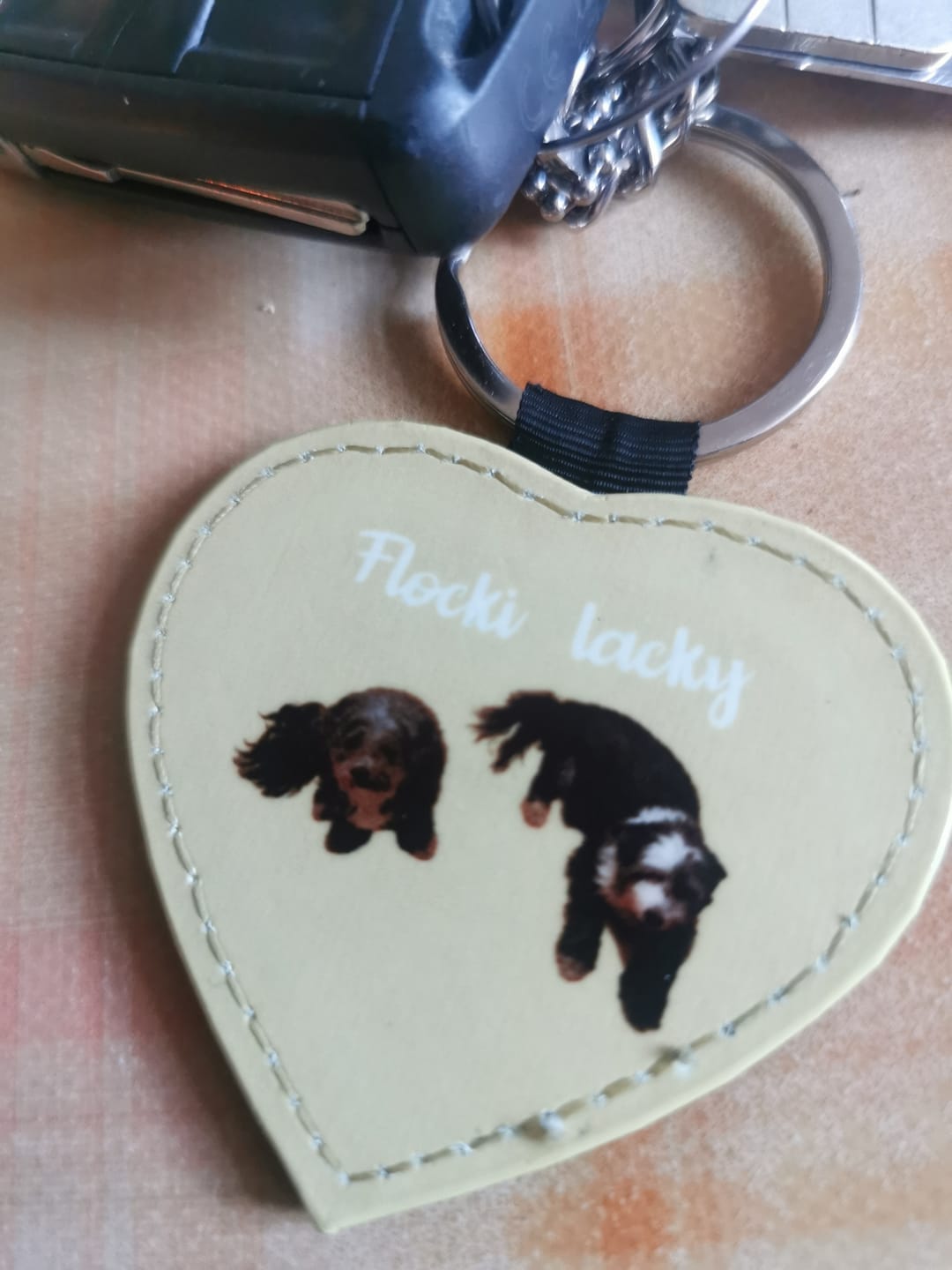 Customer photo review of Personalisierter Schlüsselanhänger - Haustierportrait