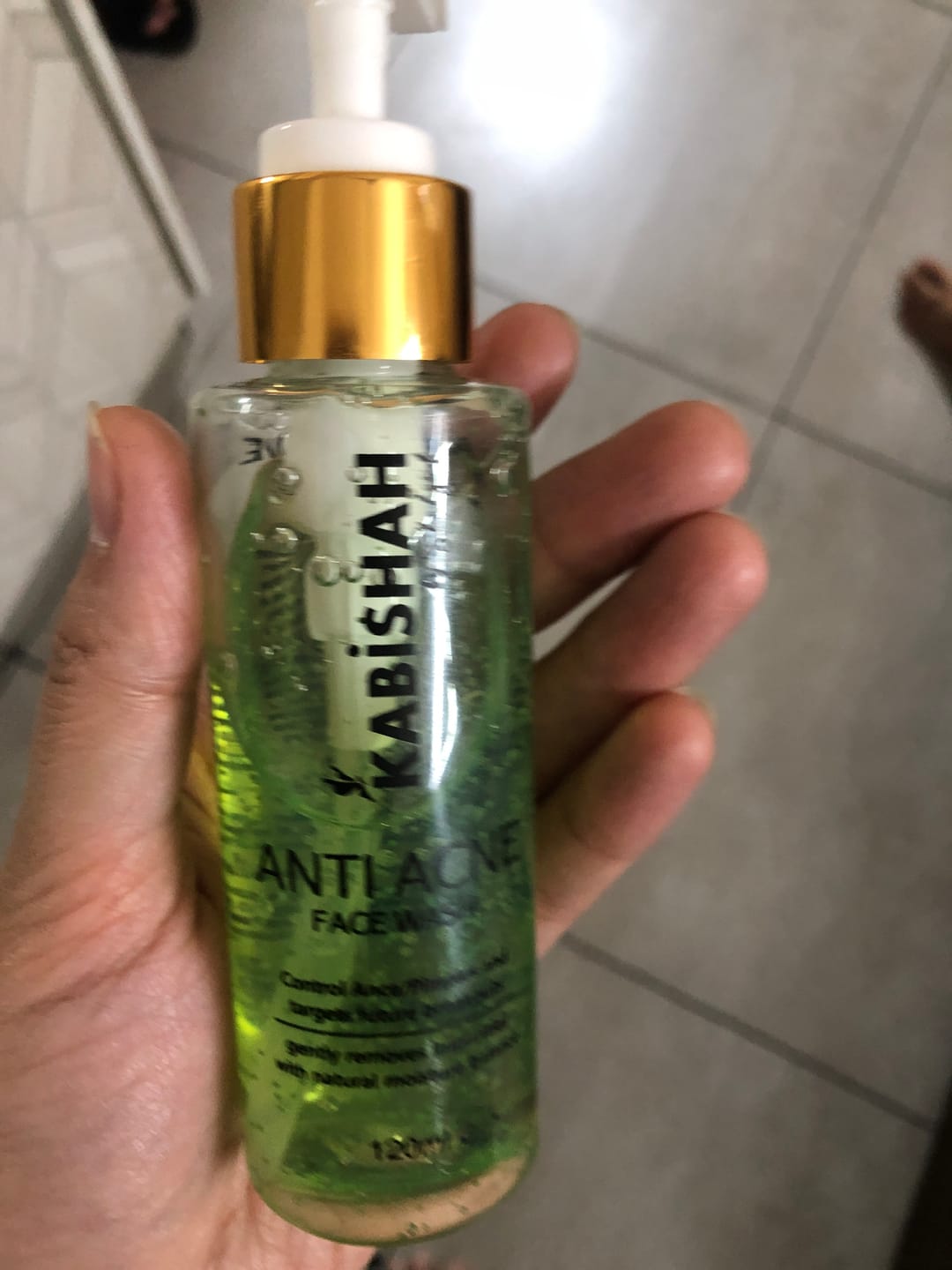Customer photo review of ClearSkin Pro Anti Acne Face Wash Double Pack