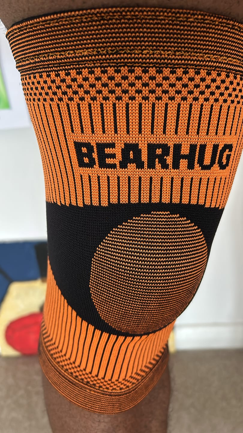 Customer photo review of Knee Compression Support Sleeve For Arthritic Relief & Pain Recovery
