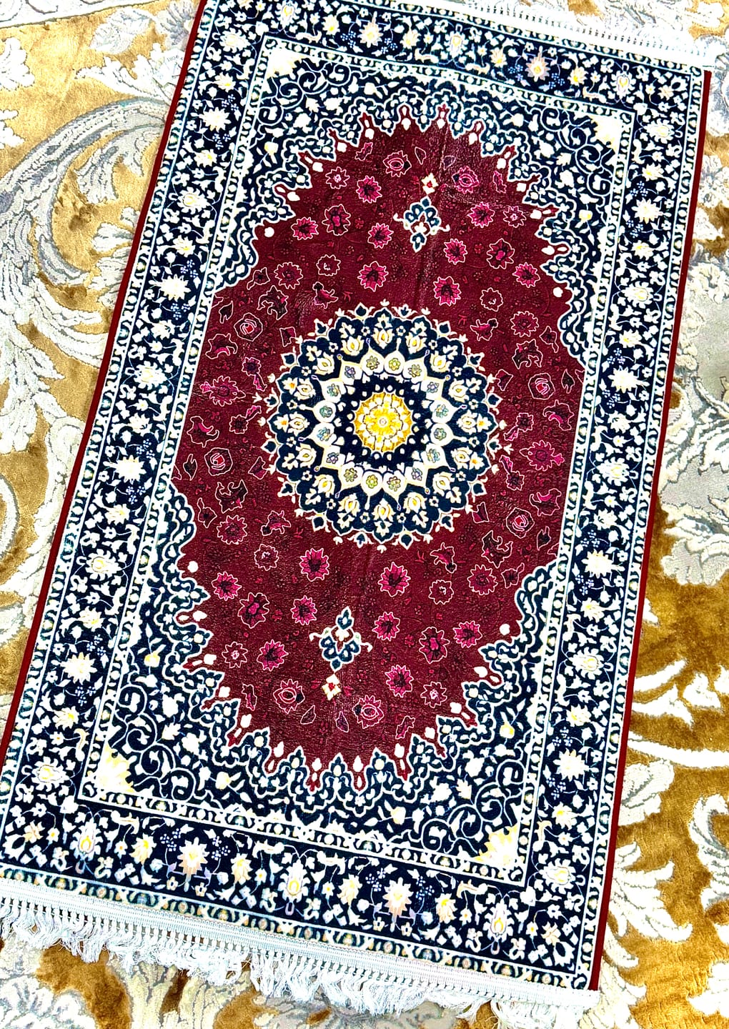 Customer photo review of Moroccan Padded Prayer Mat