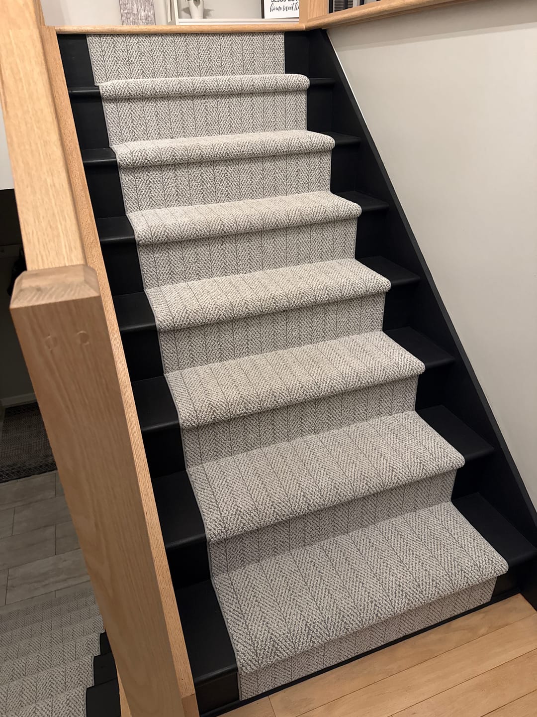 Customer photo review of Amalfi Santa Marina Herringbone Stair Runner