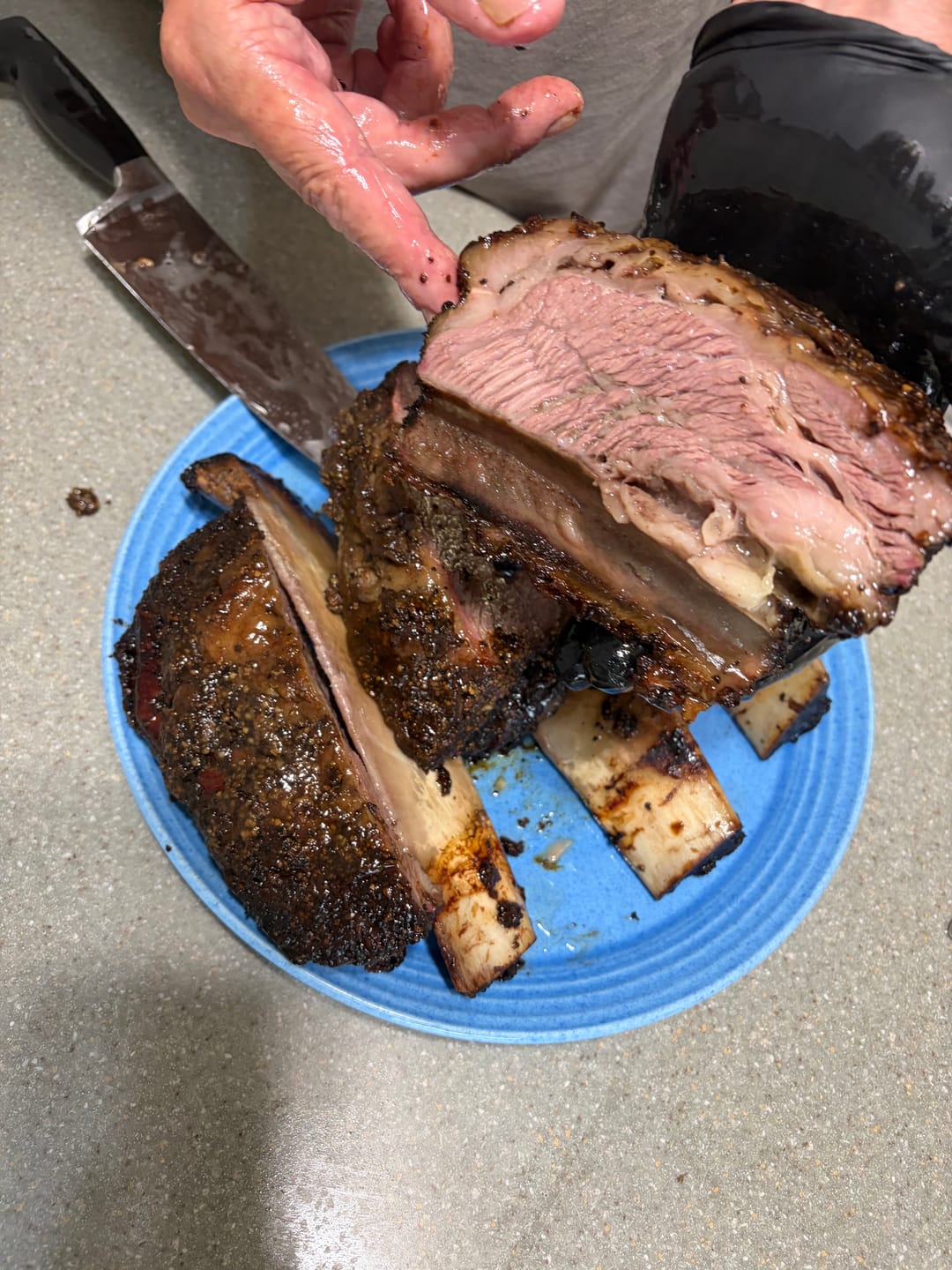 Customer photo review of USDA Choice Bone-In Short Ribs