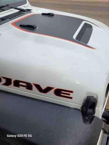 Customer photo review of Mojave/392 Hood Graphic - Colored Outline