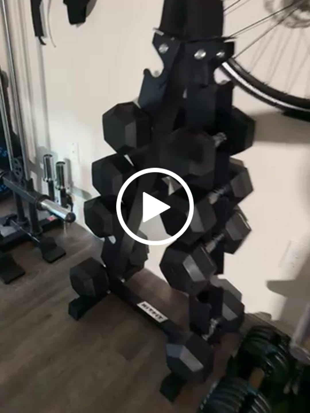 Customer video review of RitFit A-Frame Dumbbell Storage Rack Stand 3/5/6 Pairs
