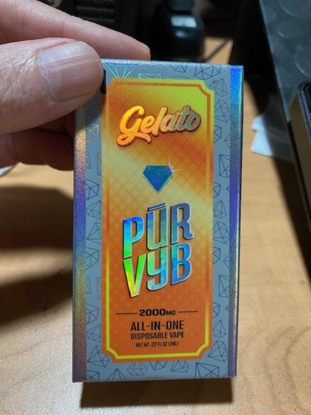 Customer photo review of PUR VYB - 2G THCa Live Resin - Gelato (Hybrid)
