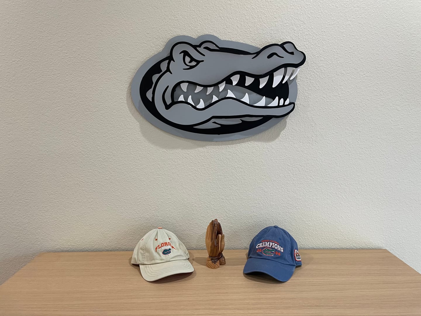 Customer photo review of MONOCHROME - Florida Gators "GATOR HEAD"  3D Vintage Metal Wall Art