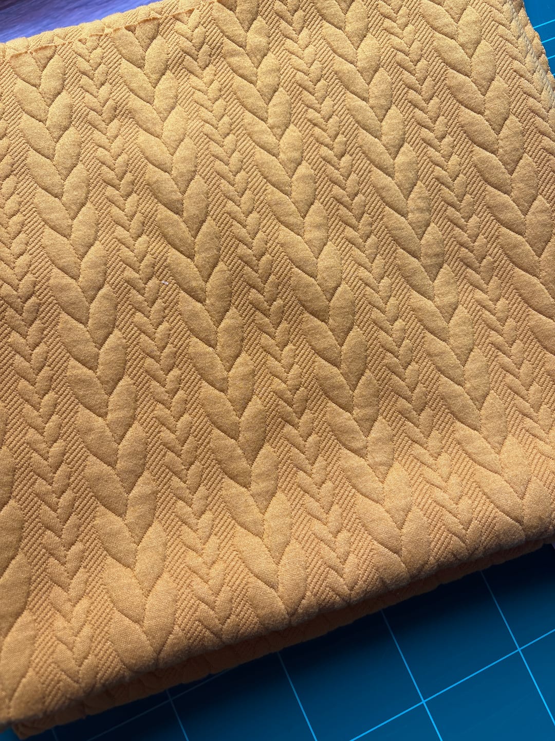 Customer photo review of Cable Knit Jersey Fabric
