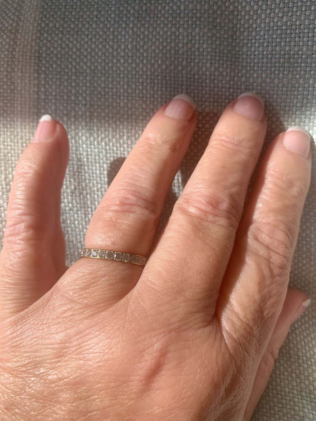 Customer photo review of Eternity Band Ring