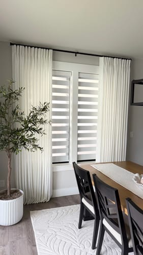 Customer photo review of Cassie Linen Blend Custom Curtains