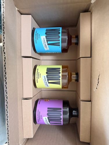 Customer photo review of Blueberry Coffee Syrup