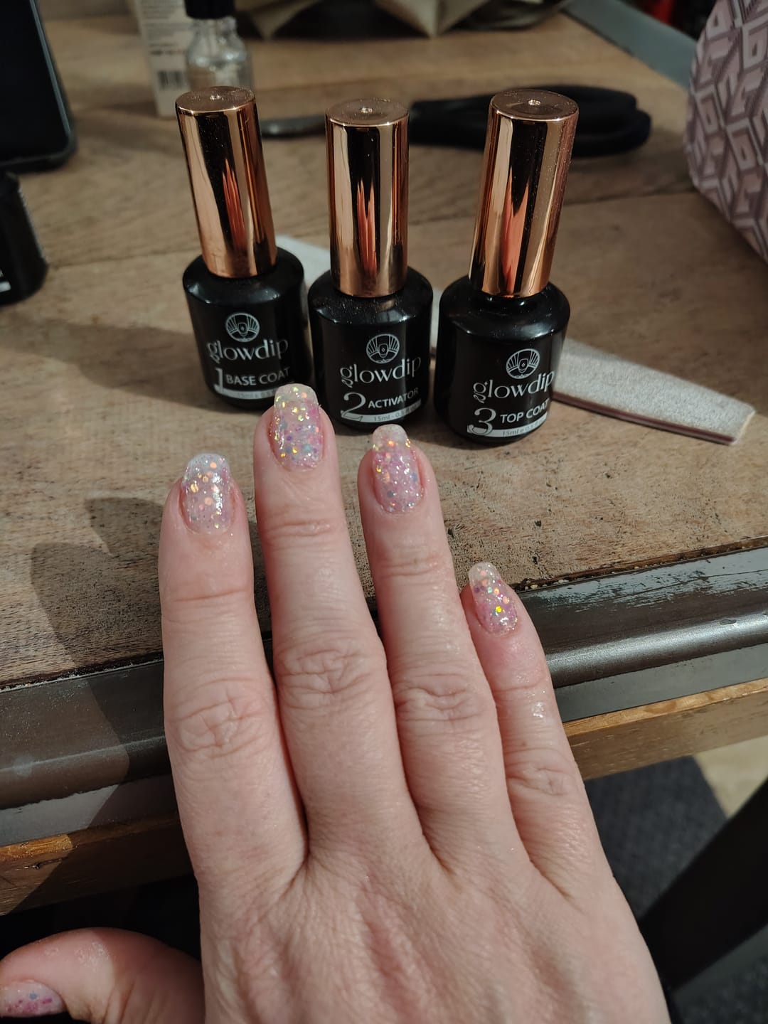 Customer photo review of Cinderella Dipping Powder