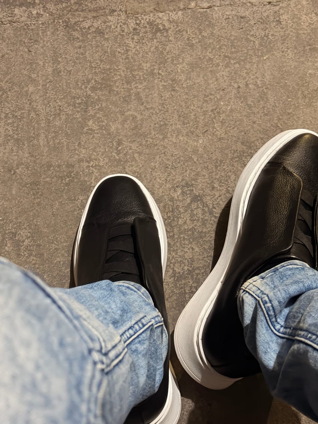 Customer photo review of Tenis sSneakers piel genuina slip on mod 51003 Negro