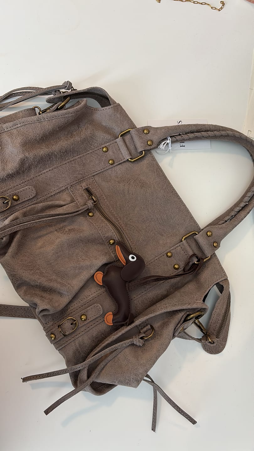 Customer photo review of It girl bag taupe