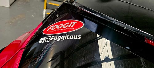 Customer photo review of Large Customisable Social Media Banner Decal