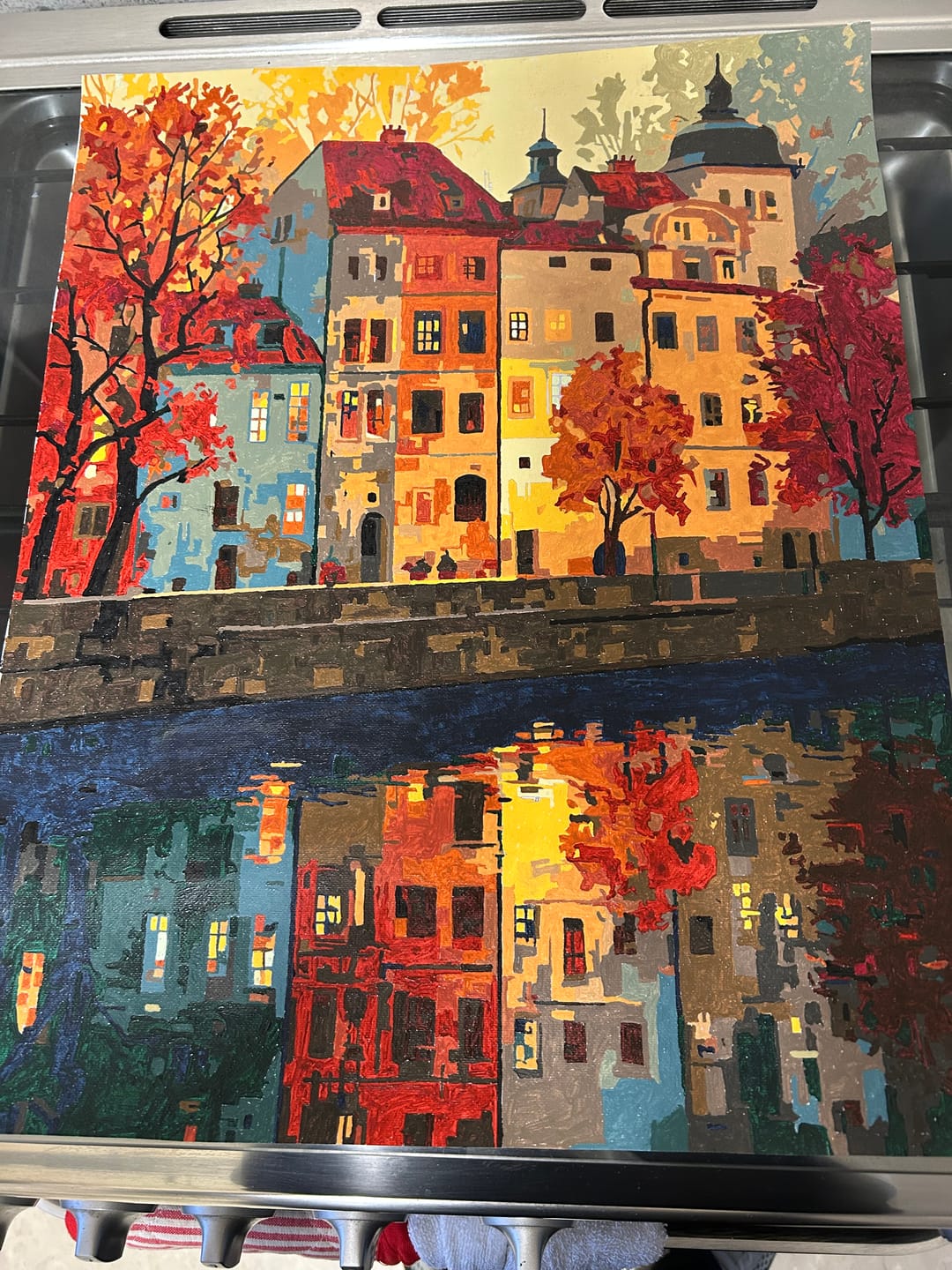 Customer photo review of Prague | Paint by Number