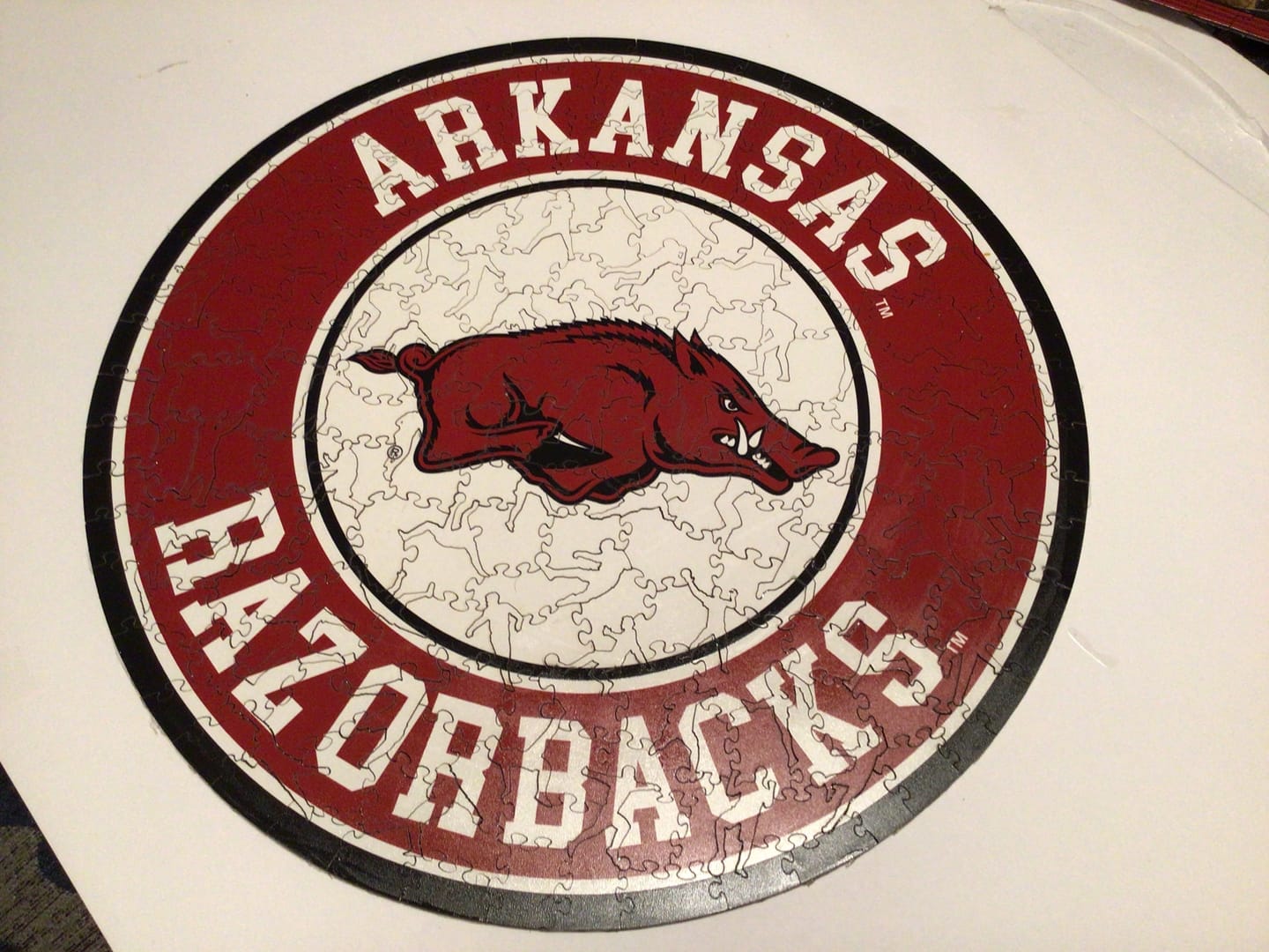 Customer photo review of University of Arkansas - Wooden Puzzle