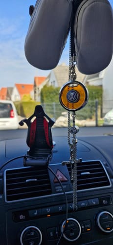 Customer photo review of Personalisierter Lufterfrischer fürs Auto