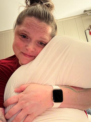 Customer photo review of CloudAlign™ Pillow