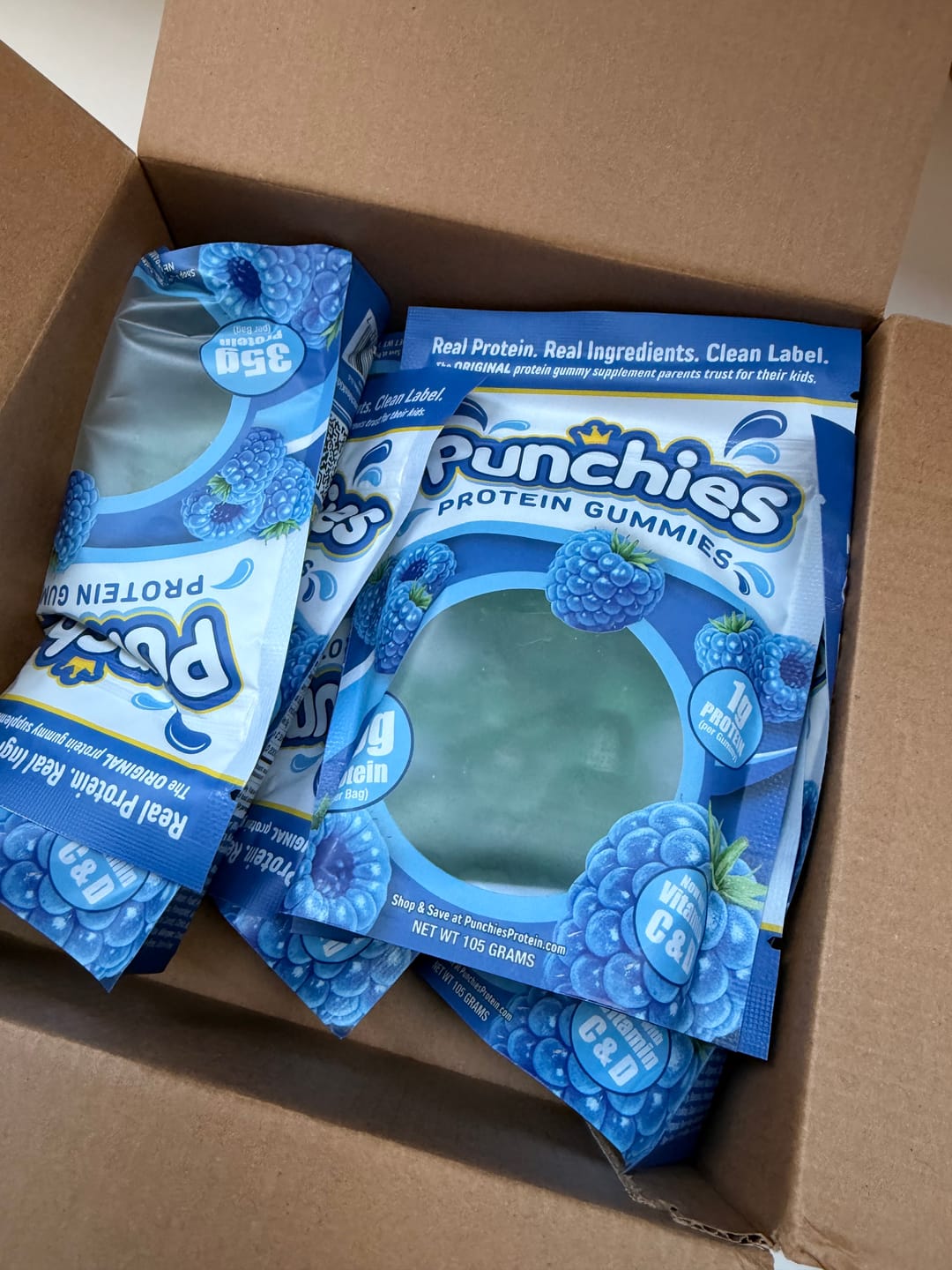 Customer photo review of Protein Gummies for Kids
