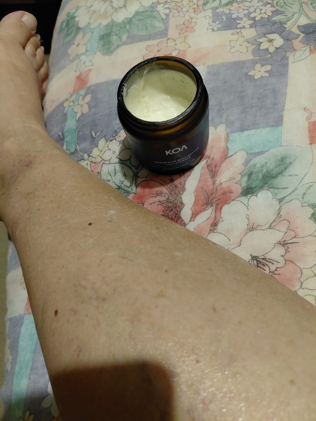 Customer photo review of Magnesium Body Butter with Lavender